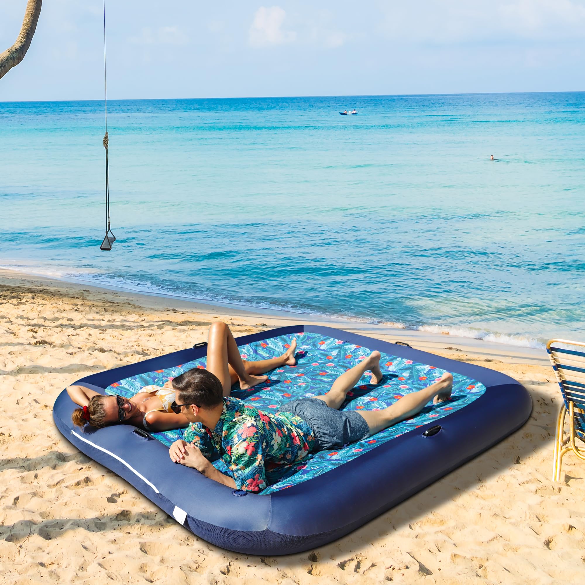 FindUWill four-handle inflatable float for easy handling