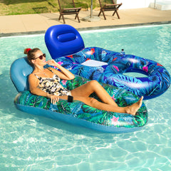 FindUWill pool float chairs two-pack for relaxed poolside lounging