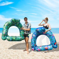 FindUWill summer party pool float setup suitable for pools and beaches