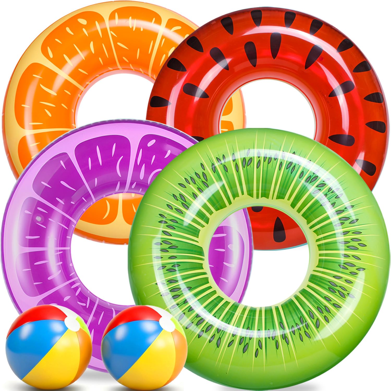 FindUWill watermelon pool tube for fun and safe pool flotation.