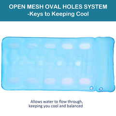 FindUWill XL adult float measures 72x37 inches and supports up to 350 lbs
