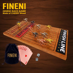 FINENI 22-inch cherry wood board offers a smooth racing surface.