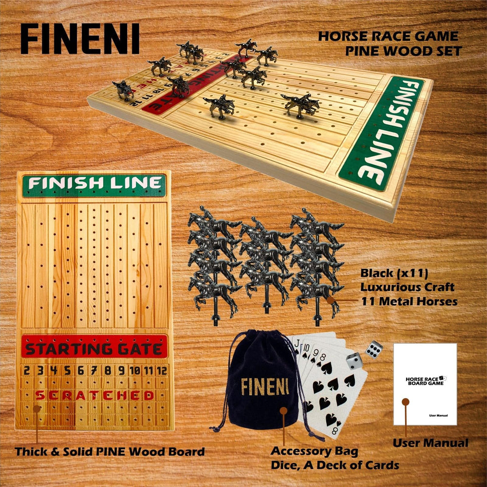 FINENI dice and cards enhance strategic play and quick rounds.