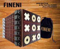 FINENI Dice Battle colorful dice set facilitates easy and engaging two-player rounds.