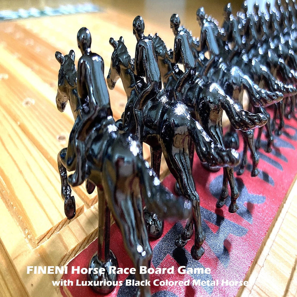 FINENI durable black metal horses offer collectible quality and smooth movement.