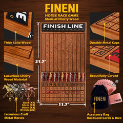 FINENI gold horses add a premium feel to match play.