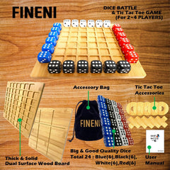 FINENI wooden game pieces add durability and style.