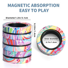 Finger Rock Magnetic Rings rotate smoothly for repetitive fidgeting and anxiety management.