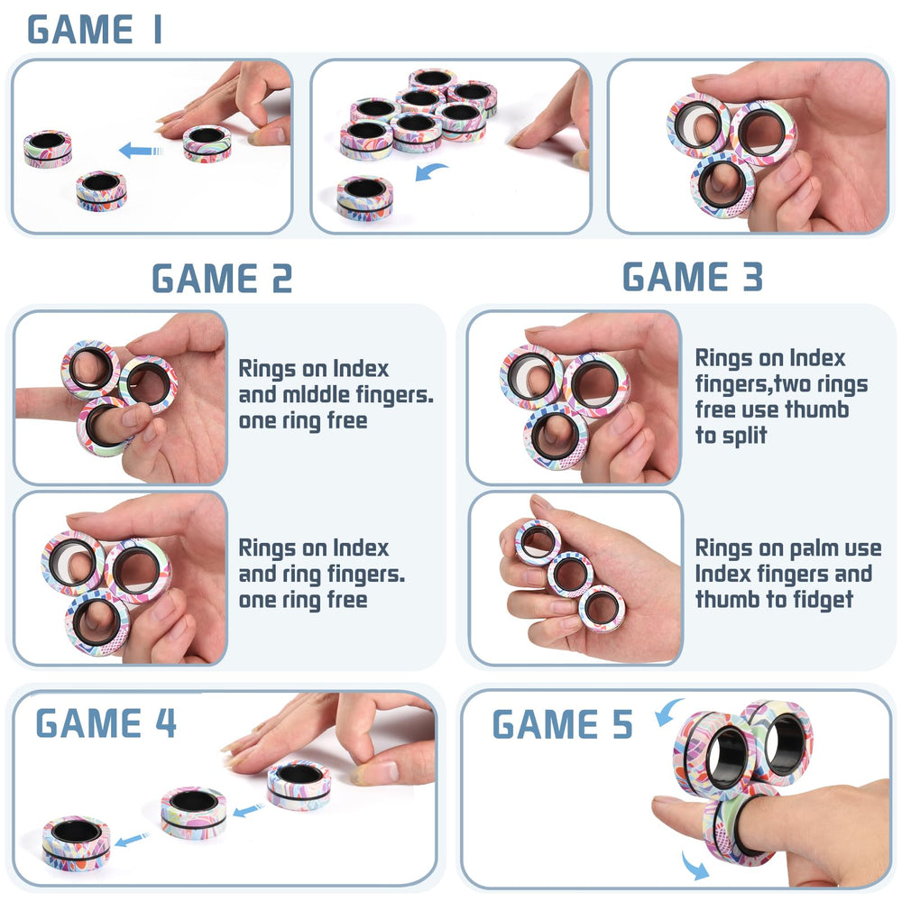 Finger Rock Magnetic Rings with smooth edges ensure comfortable wear.