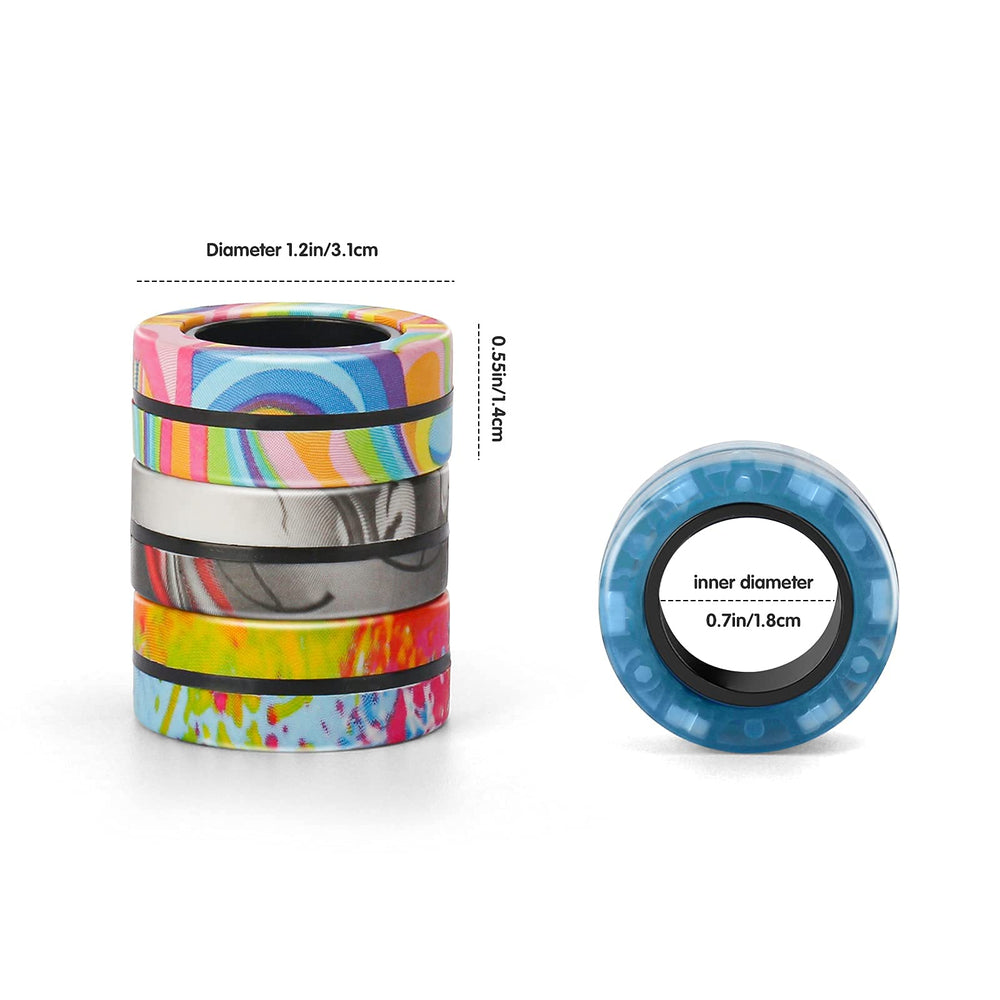 Finger Rock spinning rings demonstrate tactile therapy and focus aid