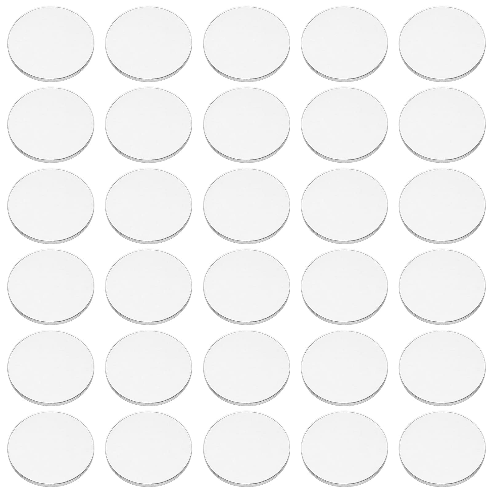 FINGERINSPIRE clear circle 1inch base for miniatures and crafts