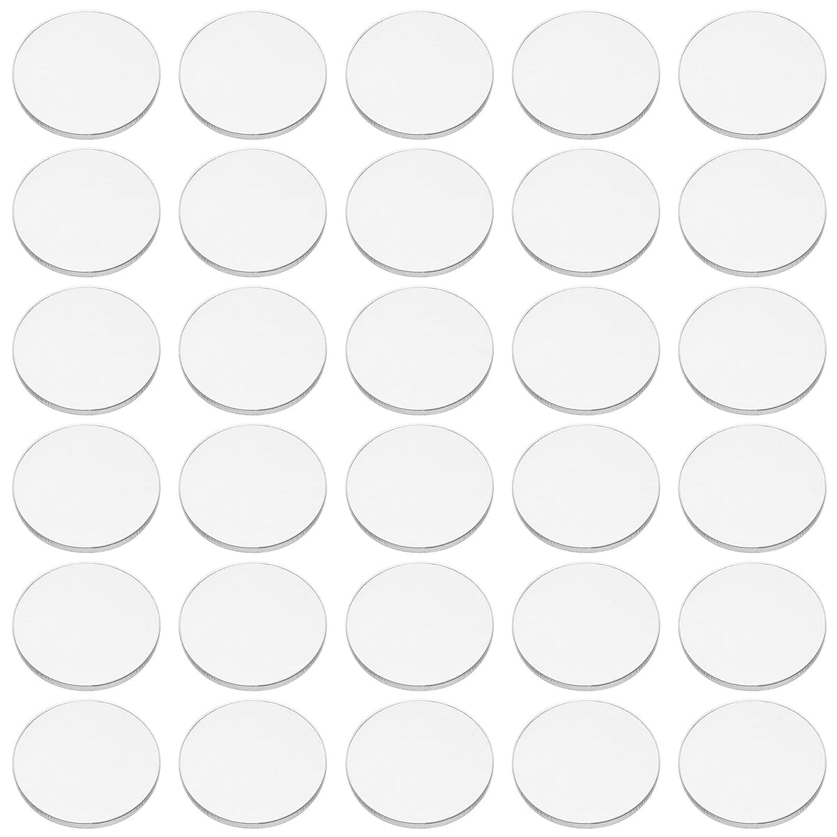 FINGERINSPIRE clear circle 1inch base for miniatures and crafts