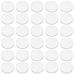 FINGERINSPIRE clear circle 1inch base for miniatures and crafts