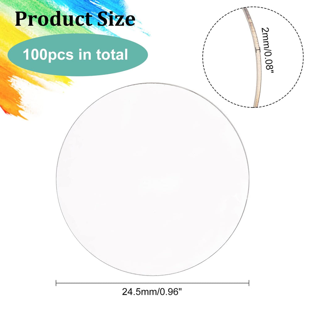 FINGERINSPIRE round disc ideal for DIY keychains and decorations