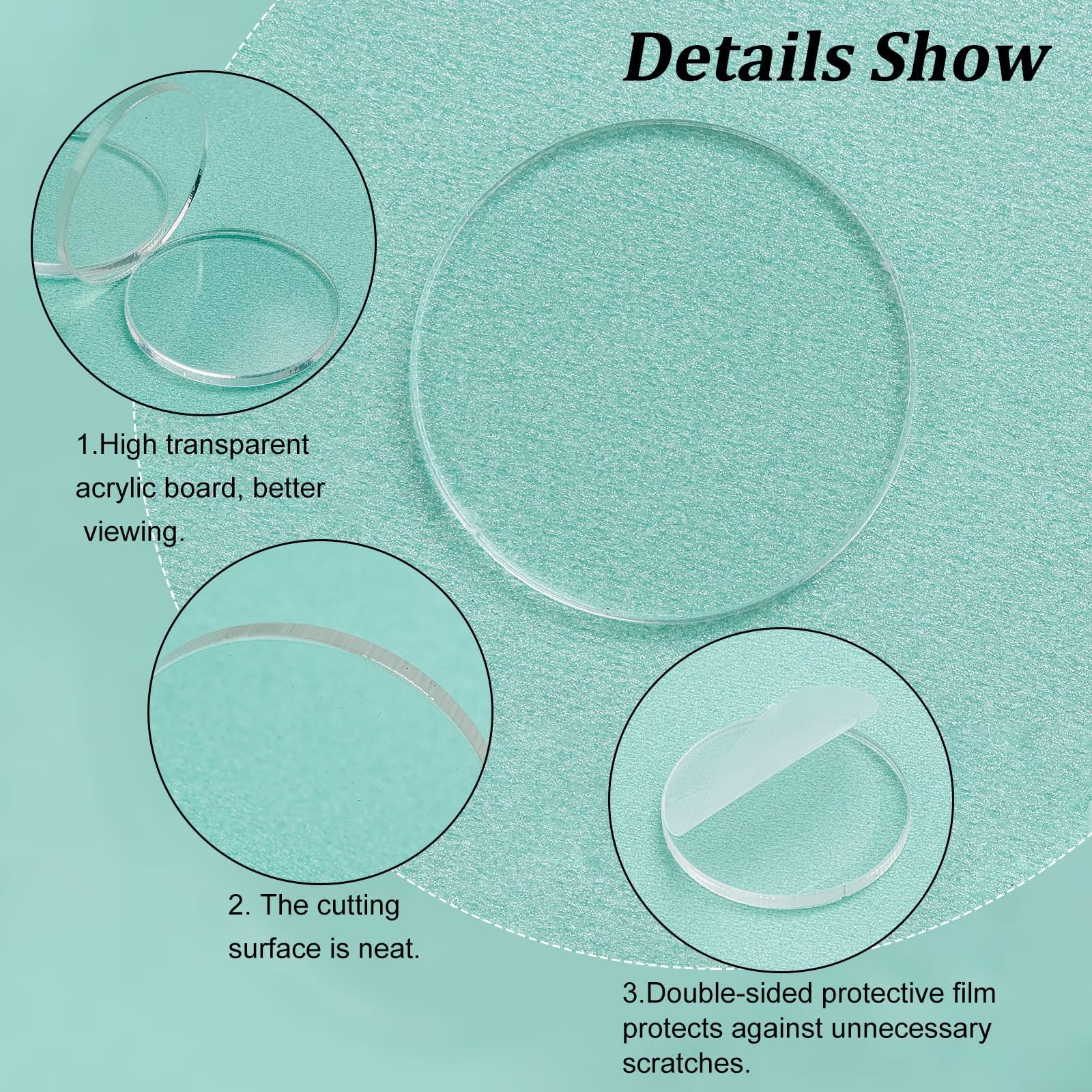 FINGERINSPIRE white film protection keeps discs safe during handling