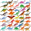 FINGOOO 78-piece mini dinosaur figures for cupcake toppers and party favors