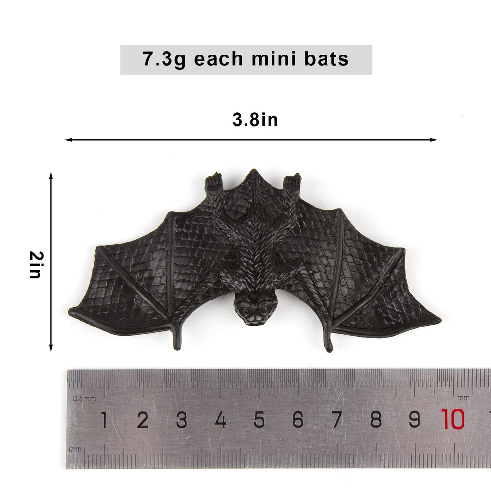 FINGOOO mini bats 2x3.8in, ideal for cupcakes and crafts.