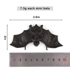 FINGOOO mini bats 2x3.8in, ideal for cupcakes and crafts.