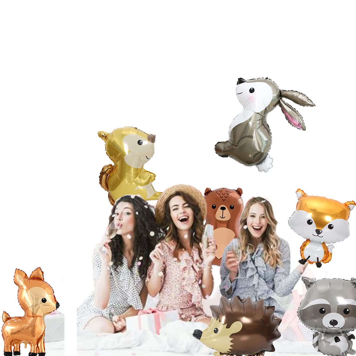 Finypa forest animal balloon raccoon creates rustic woodland vibes