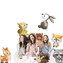 Finypa forest animal balloon raccoon creates rustic woodland vibes