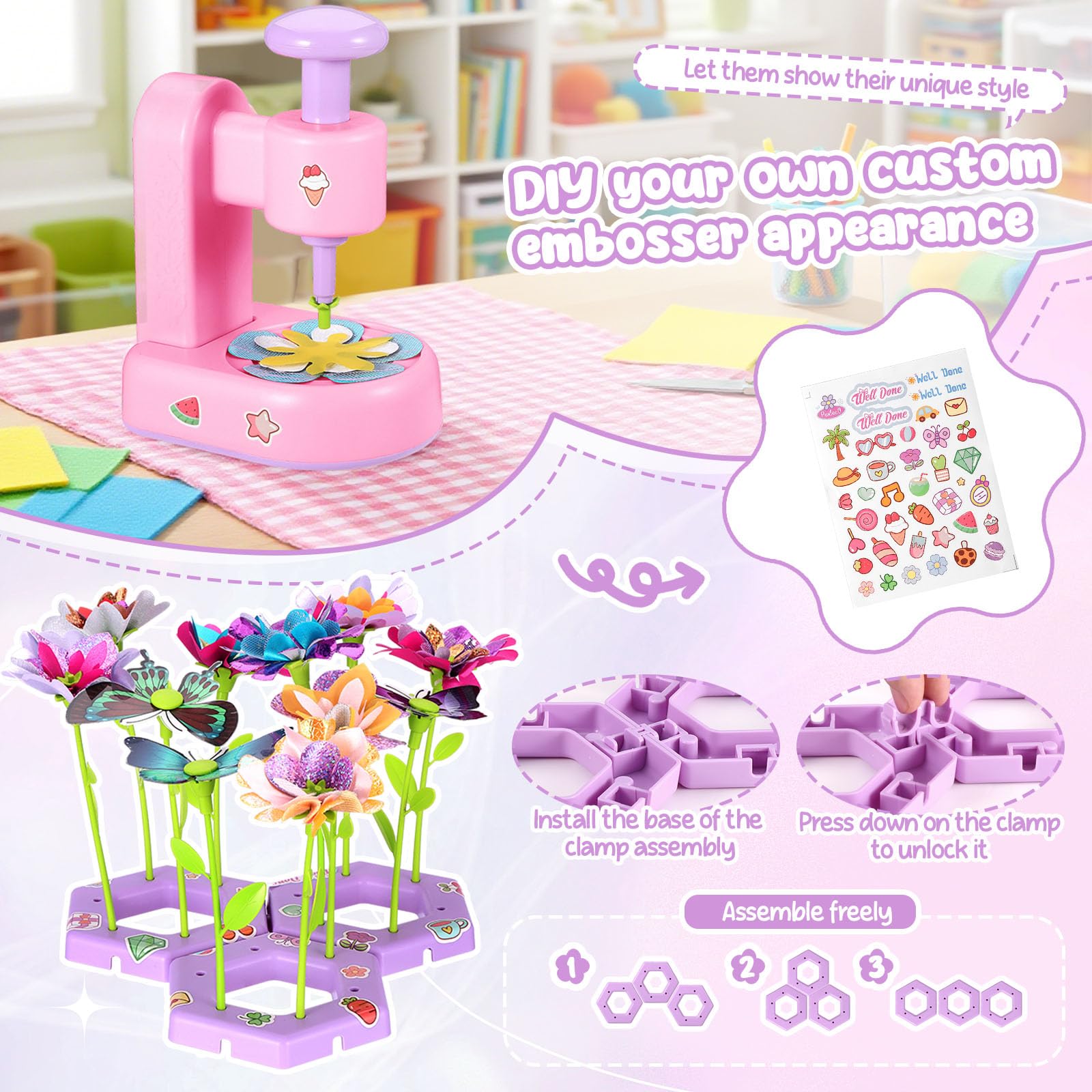 Fippy butterfly petals add lifelike detail to craft bouquets