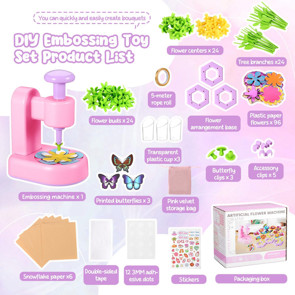 Fippy flower press machine ready for easy shaping of fabric blooms