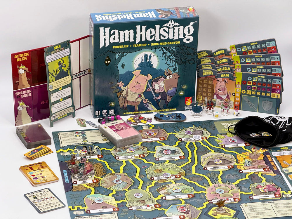 Fireside Games Ham Helsing tokens offer clear tracking during intense monster hunts