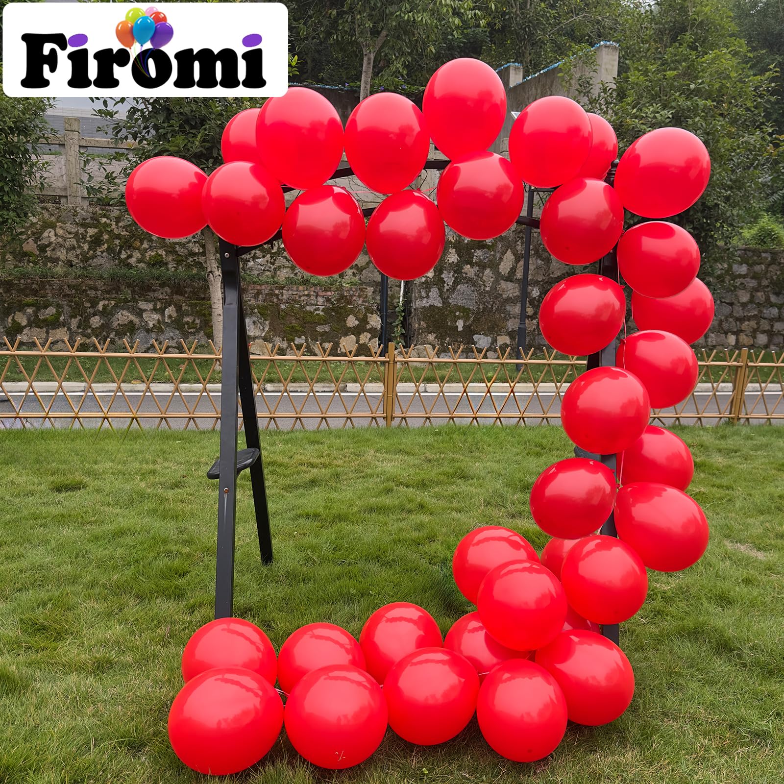 Firomi pack includes 3 ribbons for quick arch or garland setups.