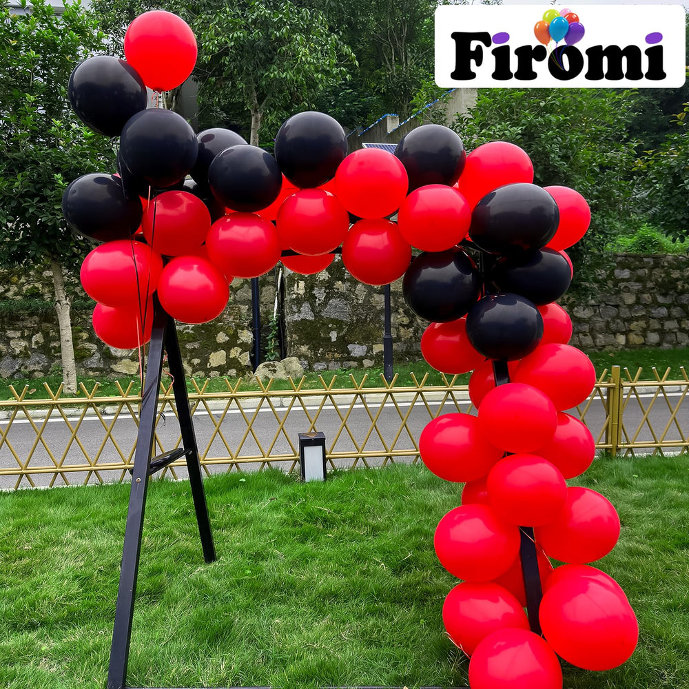 Firomi red balloons ideal for indoor or outdoor arches and centerpieces.