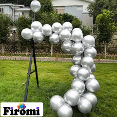 Firomi latex balloons inflated to 12 inches for decor setups.