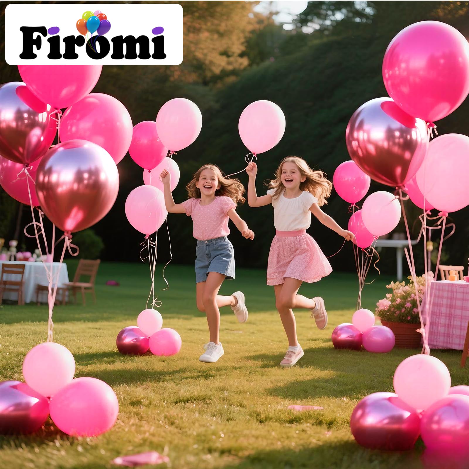 Firomi light pink balloons 12in versatile for anniversaries and photo backdrops.