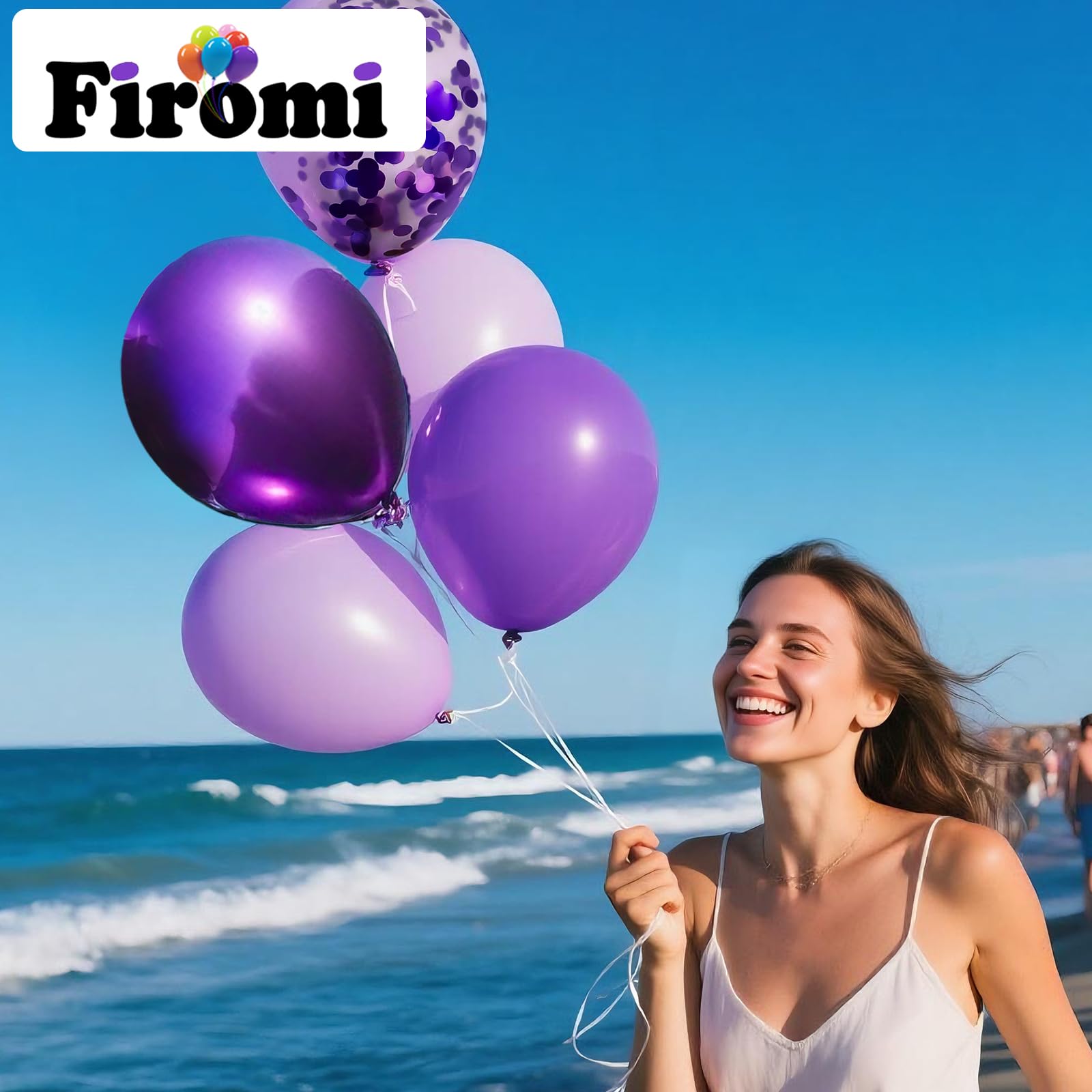Firomi maca purple balloons for playful color stories