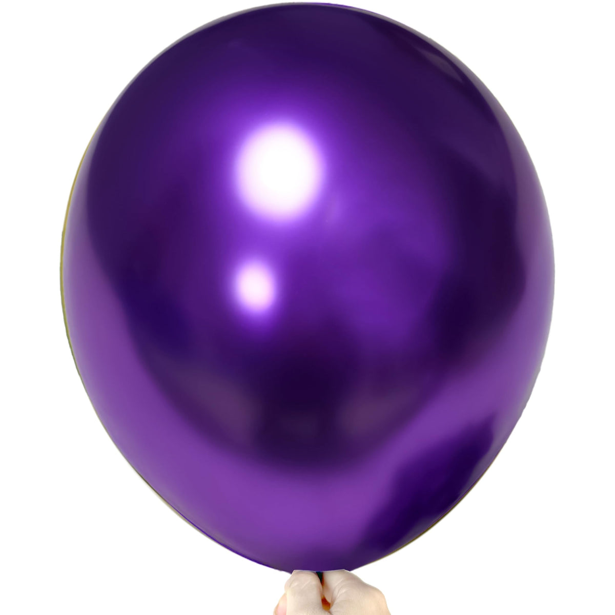 Firomi metallic purple balloons, 18-inch, 12-pack for arch garlands and decor.