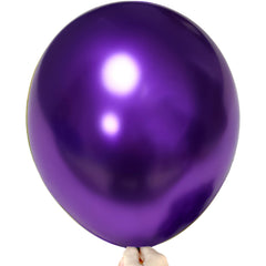 Firomi metallic purple balloons, 18-inch, 12-pack for arch garlands and decor.