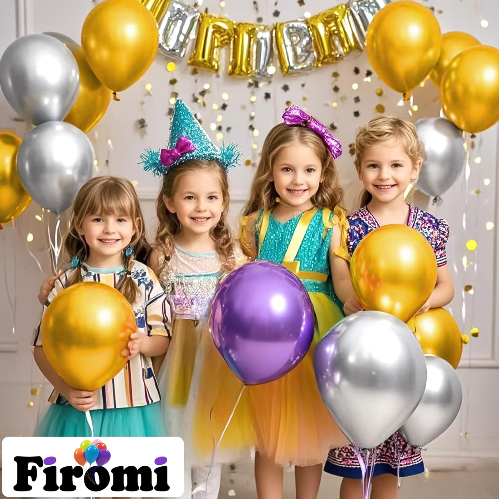 Firomi 100-piece set for versatile party decorating ideas.
