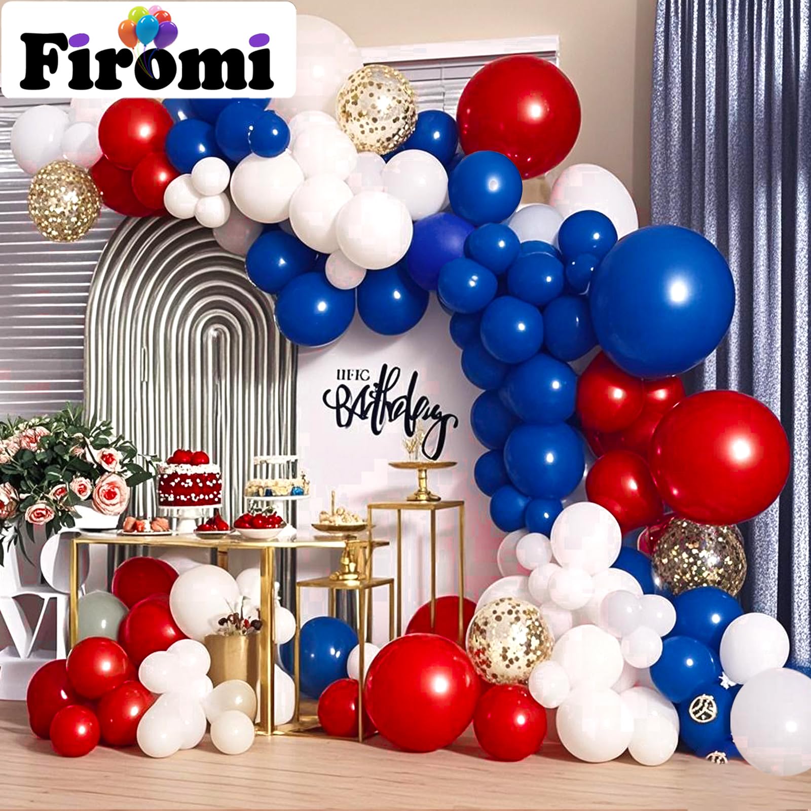 Firomi party decor royal blue balloon enhances weddings and events with rich color.