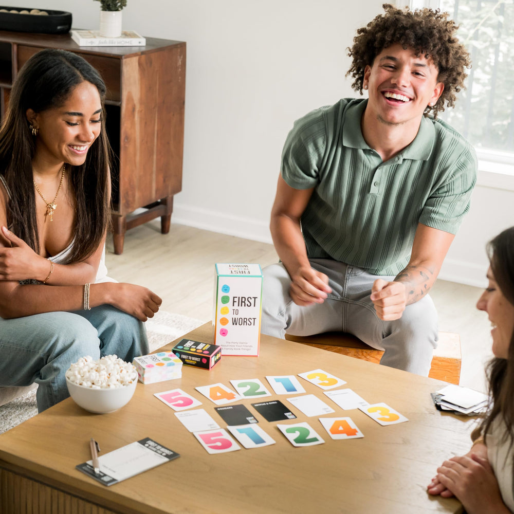 First to Worst ranking cards deck fuels bold decisions during play.