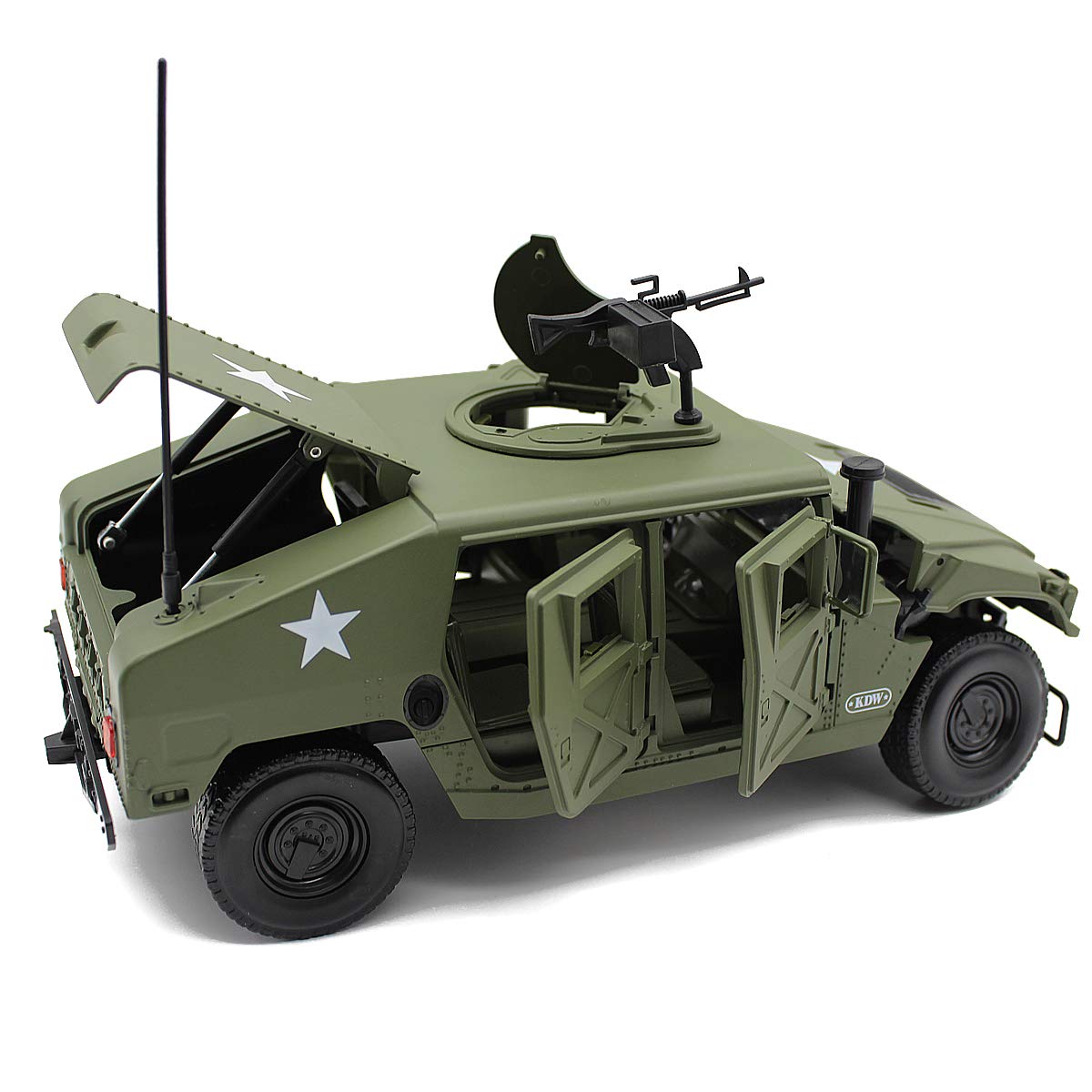 Fisca 1/18 scale car with hood and trunk openings.