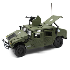 Fisca military vehicle with machine gun and exhaust detail.