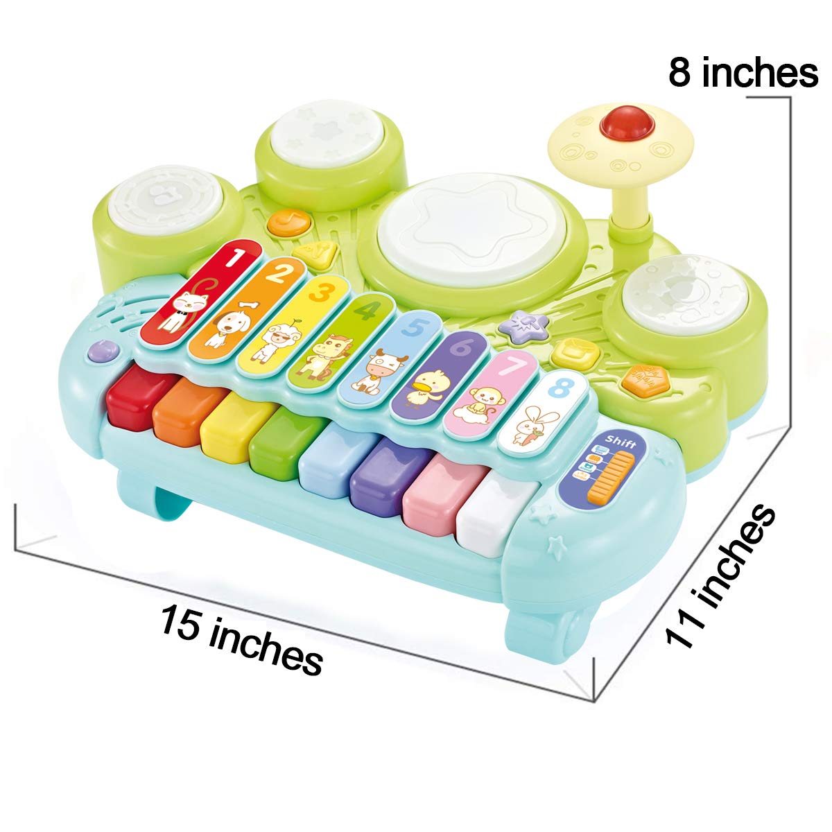Fisca 3-in-1 learning play set for babies and toddlers.