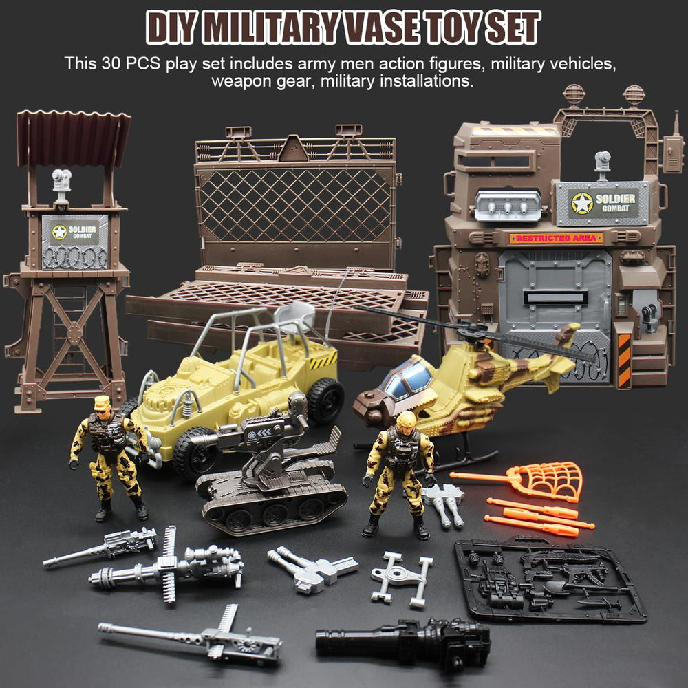 Fisca military truck toy for convoy-style pretend missions.