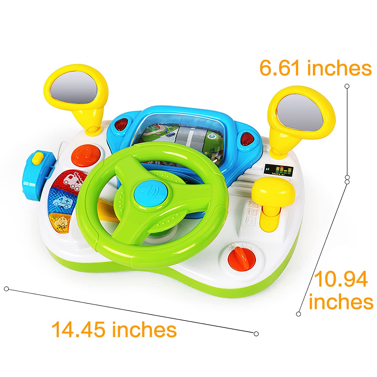 Fisca toddler steering wheel toy supports early learning through driving-inspired play