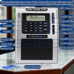 Fishboy extra-large capacity piggy bank stores growing savings.