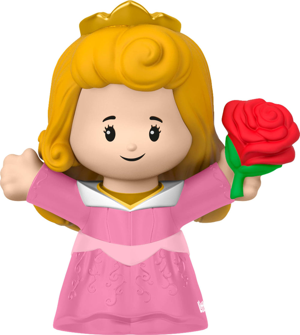 Fisher-Price Disney Princess Aurora Little People figure close-up for tiny hands and imaginative play