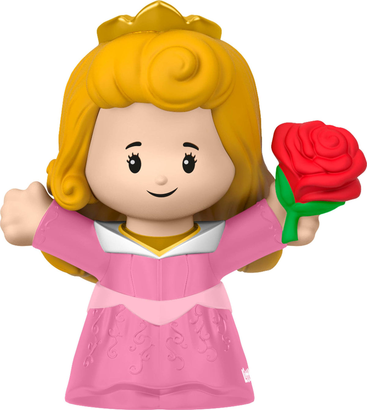 Fisher-Price Disney Princess Aurora Little People figure close-up for tiny hands and imaginative play