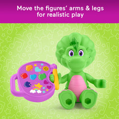Fisher-Price Barney's World connected figures for shared craft time.