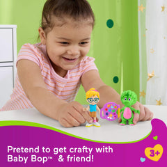 Fisher-Price Barney's World Vivie poseable figure encouraging storytelling and cooperation.