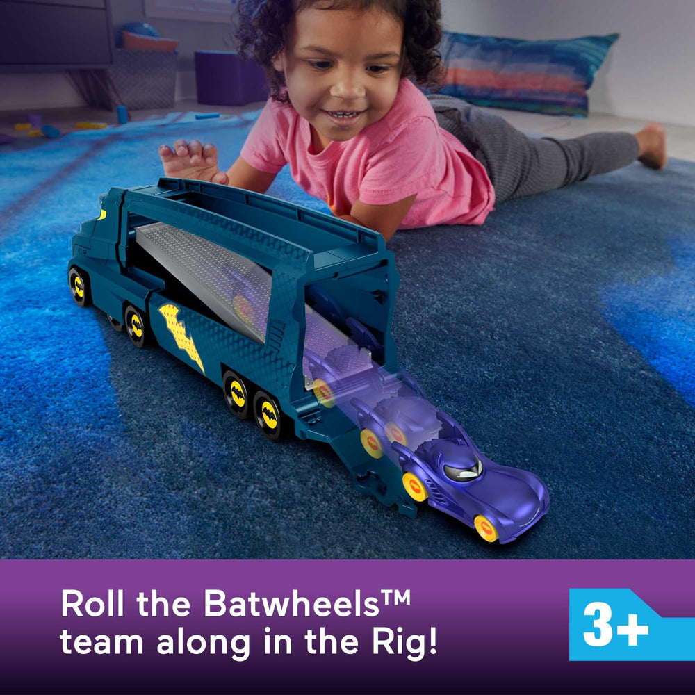 Fisher-Price Front cab ride-along features Bam ready for the next mission.