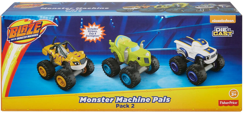 Fisher-Price Blaze 3-Pack box cover ready for gift-giving and display.