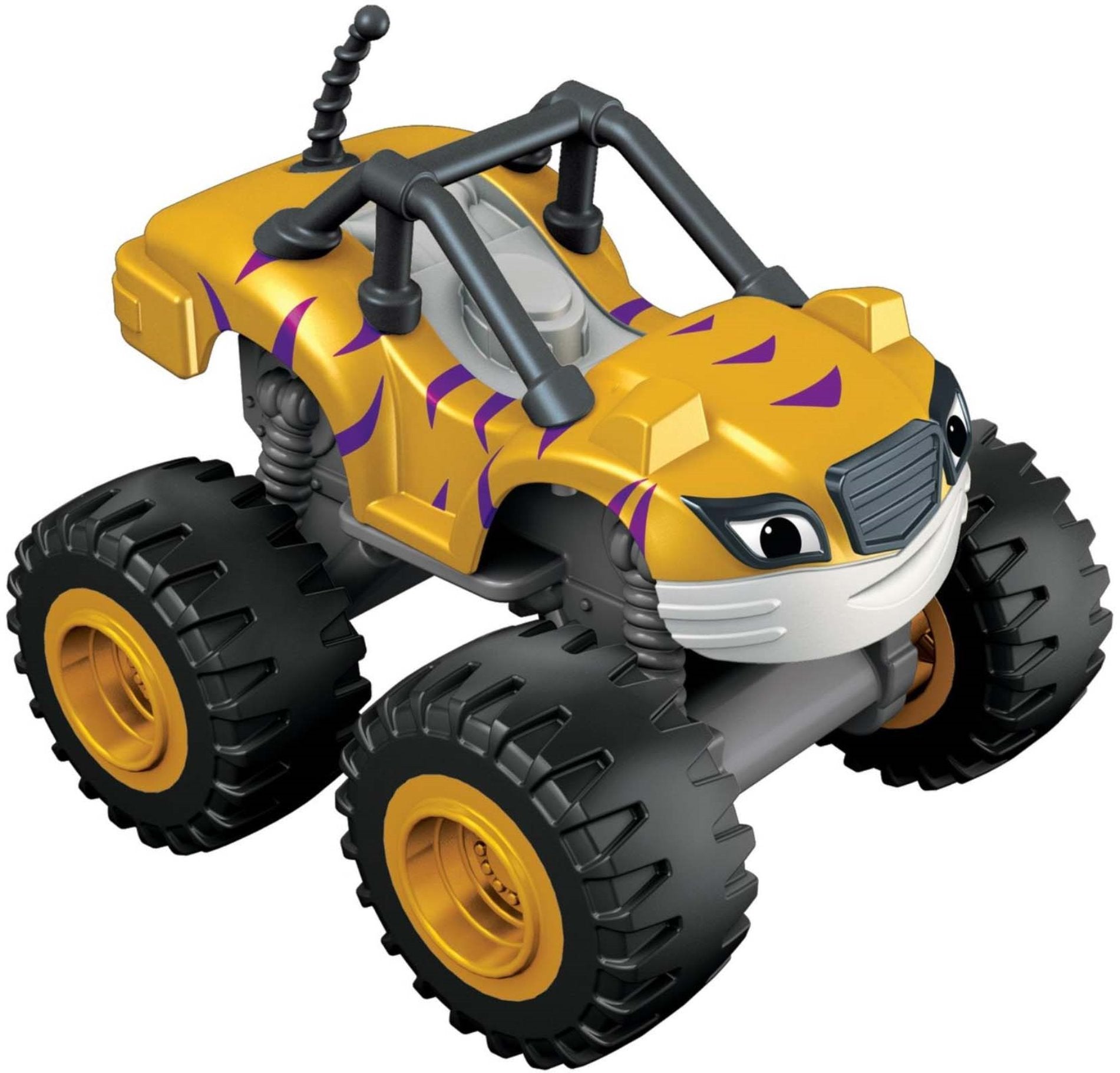 Fisher-Price Action play scene with Blaze trucks encouraging storytelling.